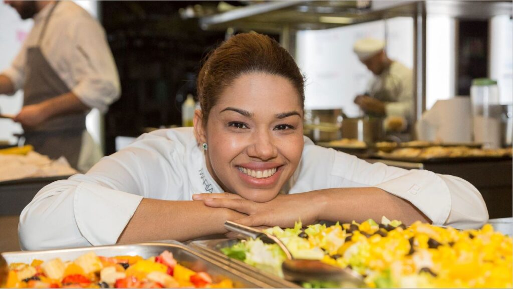 María Marte, “la cocinera feliz” que representa a Iberoamérica